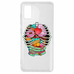 Чехол для Samsung A41 Сandy inside the skeleton