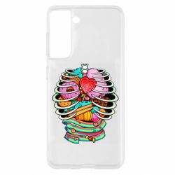 Чехол для Samsung S21 Сandy inside the skeleton - PrintSalon