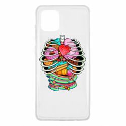 Чехол для Samsung Note 10 Lite Сandy inside the skeleton - PrintSalon