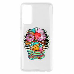 Чехол для Huawei P Smart 2021 Сandy inside the skeleton - PrintSalon