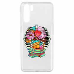 Чехол для Oppo A91/Reno3 Сandy inside the skeleton - PrintSalon