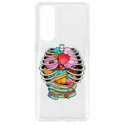 Чехол для Oppo Reno 4 Pro Сandy inside the skeleton - PrintSalon