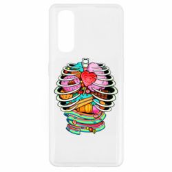 Чехол для Oppo Find X2 Сandy inside the skeleton - PrintSalon