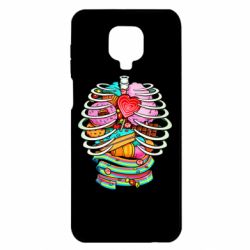 Чехол для Xiaomi Redmi Note 9S/9Pro/9Pro Max Сandy inside the skeleton - PrintSalon