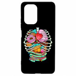 Чехол для Xiaomi Poco F3/K40 Сandy inside the skeleton - PrintSalon