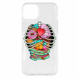Чехол для iPhone 14 Plus Сandy inside the skeleton - PrintSalon