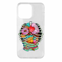 Чехол для iPhone 14 Pro Max Сandy inside the skeleton - PrintSalon