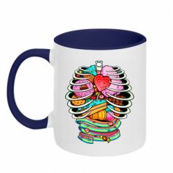 Чашка двокольорова Сandy inside the skeleton