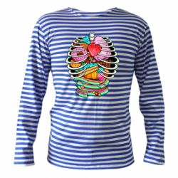 Тельняшка с длинным рукавом Сandy inside the skeleton - PrintSalon