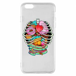 Чехол для iPhone 6 Plus/6S Plus Сandy inside the skeleton - PrintSalon