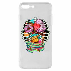 Чехол для iPhone 7 Plus Сandy inside the skeleton - PrintSalon