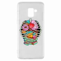 Чехол для Samsung A8+ 2018 Сandy inside the skeleton - PrintSalon