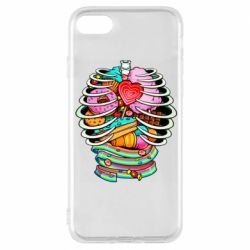 Чехол для iPhone 8 Сandy inside the skeleton - PrintSalon
