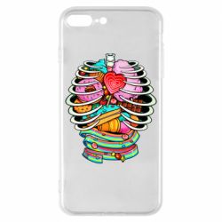 Чехол для iPhone 8 Plus Сandy inside the skeleton - PrintSalon