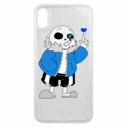 Чохол для iPhone Xs Max Sans with heart - PrintSalon
