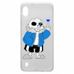 Чохол для Samsung A10 Sans with heart - PrintSalon