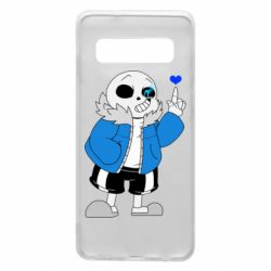 Чохол для Samsung S10 Sans with heart - PrintSalon