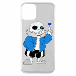 Чохол для iPhone 11 Sans with heart - PrintSalon