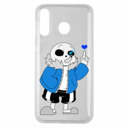 Чохол для Samsung M30 Sans with heart - PrintSalon