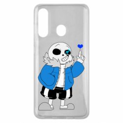 Чохол для Samsung M40 Sans with heart - PrintSalon