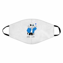 Маска багаторазова Sans with heart - PrintSalon