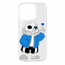 Чохол для iPhone 14 Pro Sans with heart - PrintSalon
