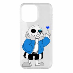 Чохол для iPhone 14 Pro Max Sans with heart - PrintSalon