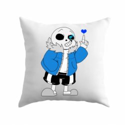 Подушка Sans with heart - PrintSalon