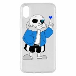 Чохол для iPhone X/Xs Sans with heart - PrintSalon