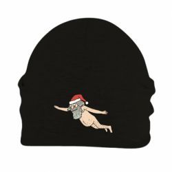 Шапка флисовая Santa comes to town!