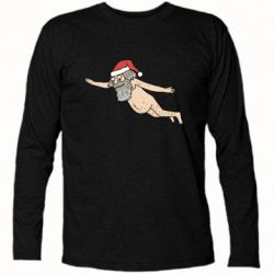 Футболка з довгим рукавом Santa comes to town! - PrintSalon