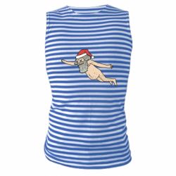 Майка-тельняшка Santa comes to town!