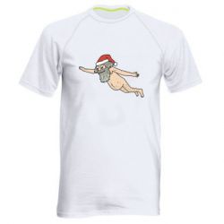 Чоловіча футболка для спорту Santa comes to town! - PrintSalon