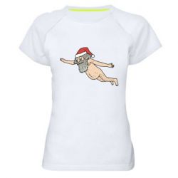 Жіноча футболка для спорту Santa comes to town! - PrintSalon