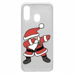 Чехол для Samsung A40 Santa dabbing - PrintSalon