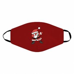 Маска многоразовая Santa dabbing - PrintSalon