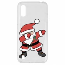 Чехол для Samsung A01/M01 Santa dabbing-PrintSalon Чехол для Samsung A01/M01 Santa dabbing