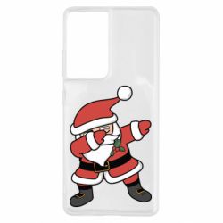 Чехол для Samsung S21 Ultra Santa dabbing-PrintSalon Чехол для Samsung S21 Ultra Santa dabbing