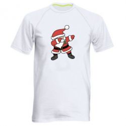 Мужская футболка для спорта Santa dabbing - PrintSalon