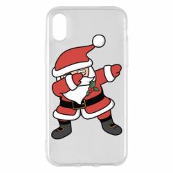 Чехол для iPhone X/Xs Santa dabbing - PrintSalon