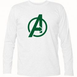 Футболка з довгим рукавом Сaptain Аmerica logo - PrintSalon