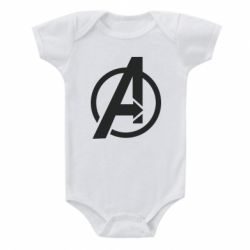 Дитячий бодік Сaptain Аmerica logo - PrintSalon