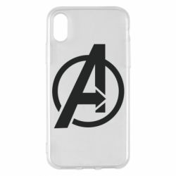 Чохол для iPhone X/Xs Сaptain Аmerica logo - PrintSalon
