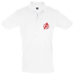 Мужское поло Сaptain Аmerica logo - PrintSalon