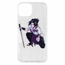 Чехол для iPhone 14 Sasuke with katana - PrintSalon