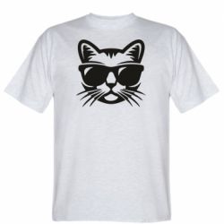 Чоловіча футболка Stedman Сat in sunglasses - PrintSalon