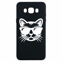 Чохол для Samsung J7 2016 Сat in sunglasses