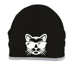 Шапка Сat in sunglasses - PrintSalon