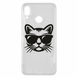 Чохол для Huawei P Smart Plus 2018 Сat in sunglasses - PrintSalon