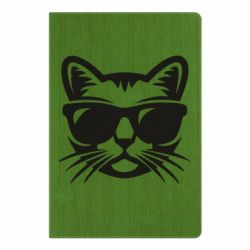 Блокнот з принтом Сat in sunglasses - PrintSalon